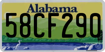 AL license plate 58CF290