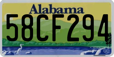 AL license plate 58CF294