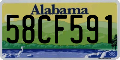 AL license plate 58CF591