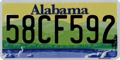 AL license plate 58CF592