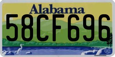 AL license plate 58CF696