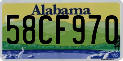 AL license plate 58CF970
