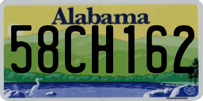 AL license plate 58CH162
