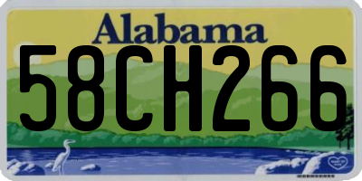 AL license plate 58CH266