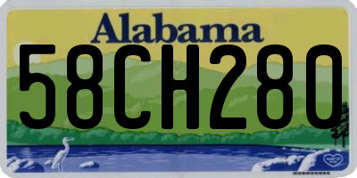 AL license plate 58CH280