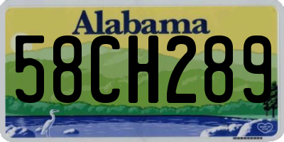 AL license plate 58CH289