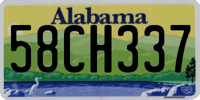 AL license plate 58CH337