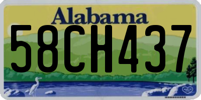 AL license plate 58CH437