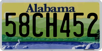 AL license plate 58CH452