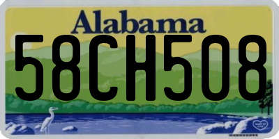 AL license plate 58CH508