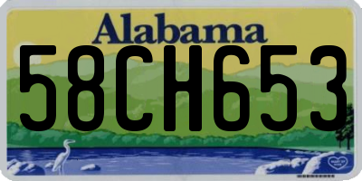 AL license plate 58CH653