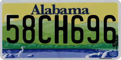 AL license plate 58CH696