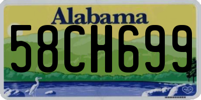 AL license plate 58CH699