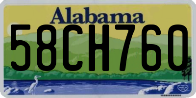 AL license plate 58CH760