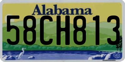 AL license plate 58CH813