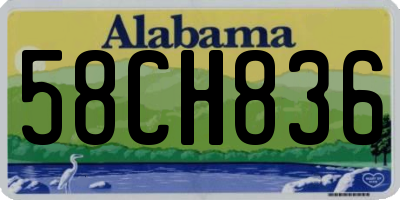 AL license plate 58CH836