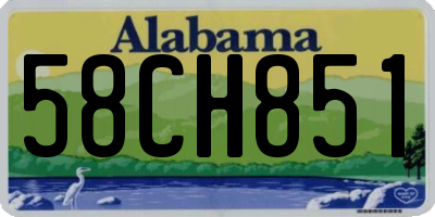 AL license plate 58CH851