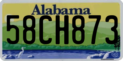 AL license plate 58CH873