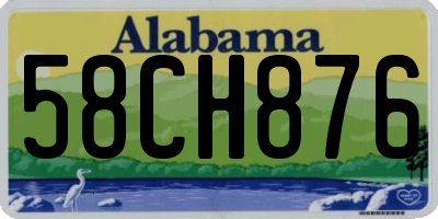 AL license plate 58CH876