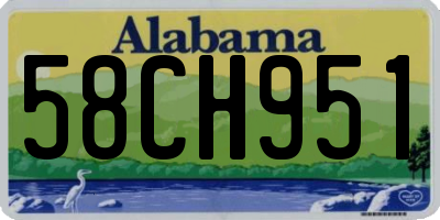 AL license plate 58CH951