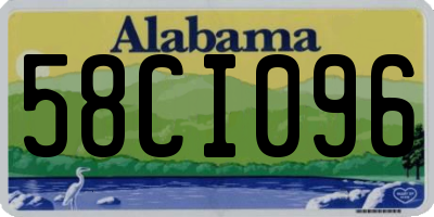 AL license plate 58CI096