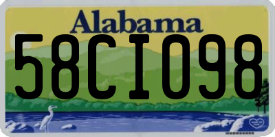 AL license plate 58CI098