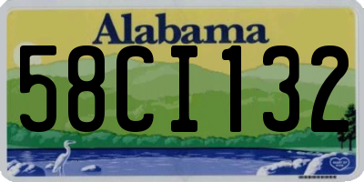 AL license plate 58CI132