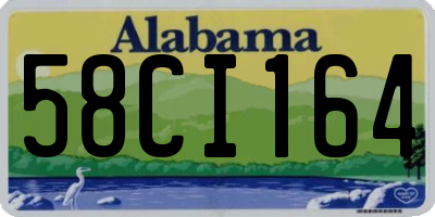 AL license plate 58CI164