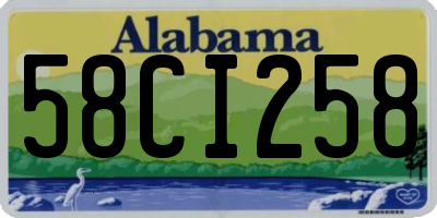 AL license plate 58CI258