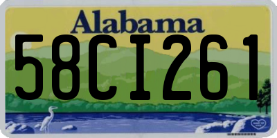 AL license plate 58CI261