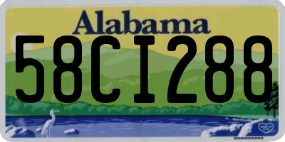 AL license plate 58CI288