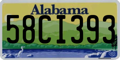 AL license plate 58CI393