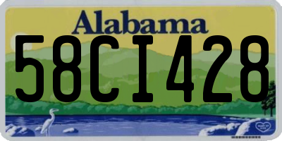 AL license plate 58CI428