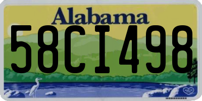 AL license plate 58CI498