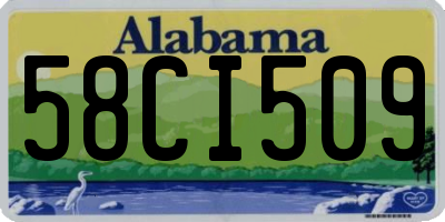 AL license plate 58CI509