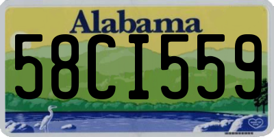 AL license plate 58CI559