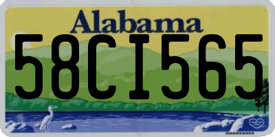 AL license plate 58CI565