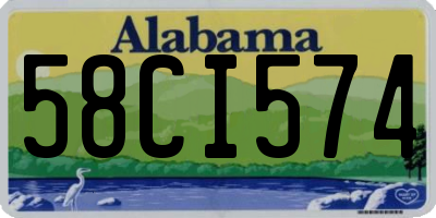 AL license plate 58CI574
