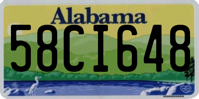 AL license plate 58CI648