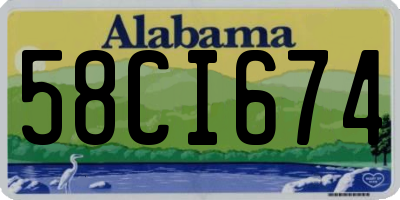 AL license plate 58CI674