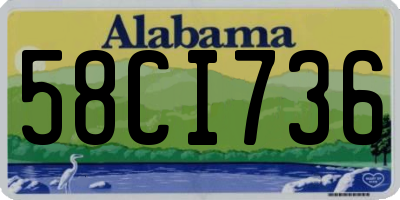 AL license plate 58CI736