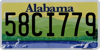 AL license plate 58CI779