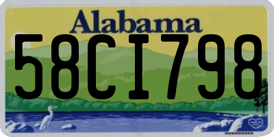 AL license plate 58CI798