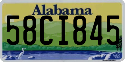 AL license plate 58CI845