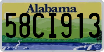AL license plate 58CI913