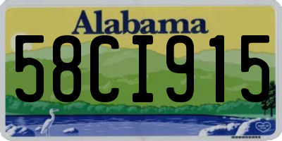 AL license plate 58CI915