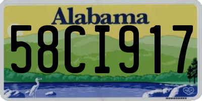 AL license plate 58CI917