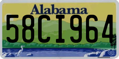 AL license plate 58CI964
