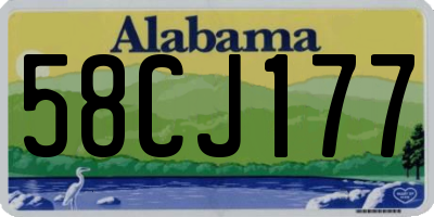 AL license plate 58CJ177