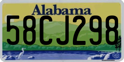 AL license plate 58CJ298
